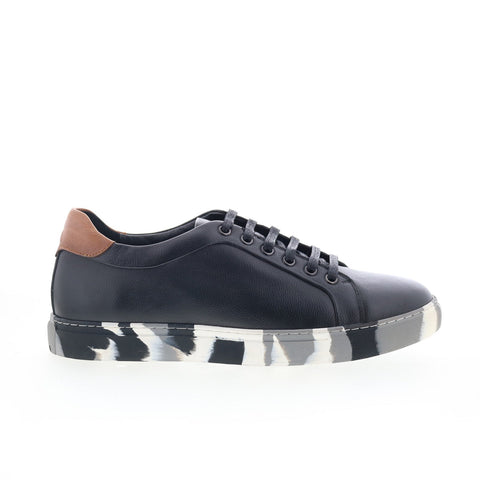 Robert Graham Ufo RG5752L Mens Black Leather Lifestyle Sneakers Shoes
