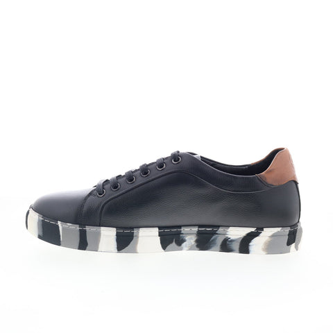 Robert Graham Ufo RG5752L Mens Black Leather Lifestyle Sneakers Shoes