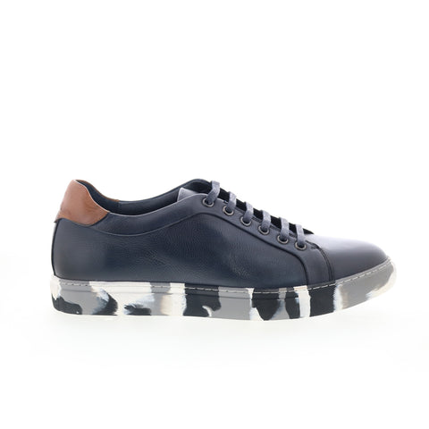 Robert Graham Ufo RG5752L Mens Blue Leather Lifestyle Sneakers Shoes