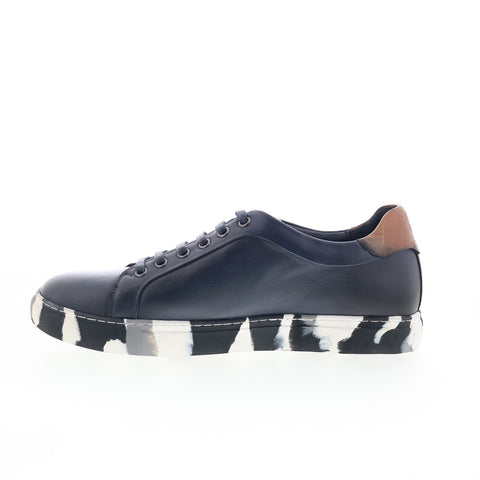 Robert Graham Ufo RG5752L Mens Blue Leather Lifestyle Sneakers Shoes