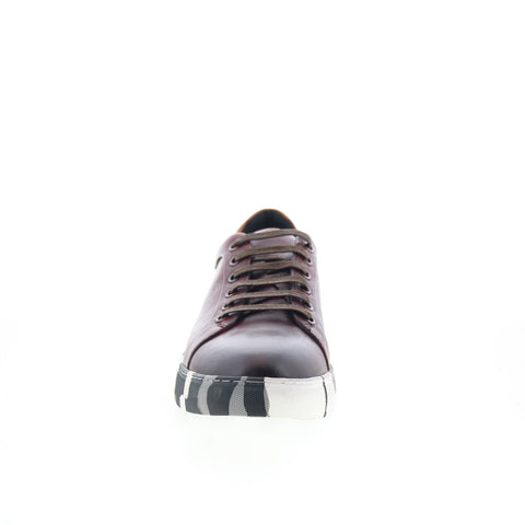 Robert Graham Ufo RG5752L Mens Burgundy Leather Lifestyle Sneakers Shoes