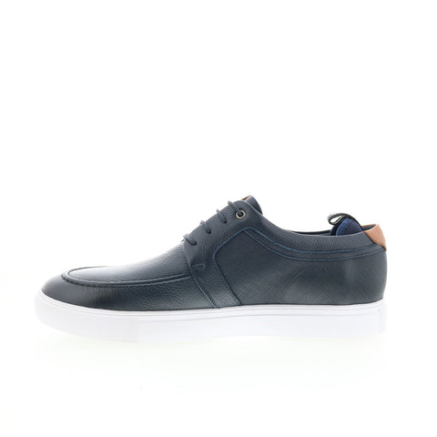 Robert Graham Basque RG5768L Mens Blue Leather Lifestyle Sneakers Shoes