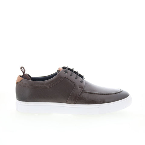 Robert Graham Basque RG5768L Mens Brown Leather Lifestyle Sneakers Shoes