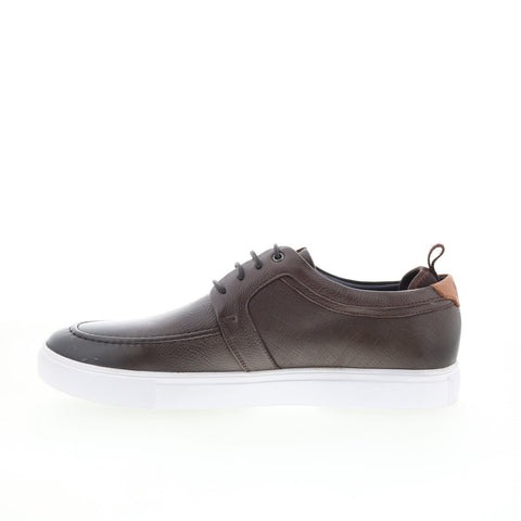 Robert Graham Basque RG5768L Mens Brown Leather Lifestyle Sneakers Shoes