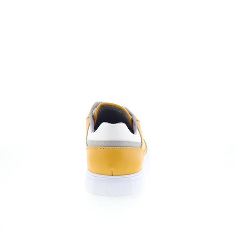 Robert Graham Caine RG5771L Mens Yellow Leather Lifestyle Sneakers Shoes