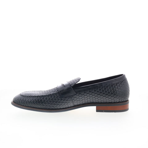 Robert Graham Frankenstrat RG5777S Mens Black Loafers & Slip Ons Penny Shoes