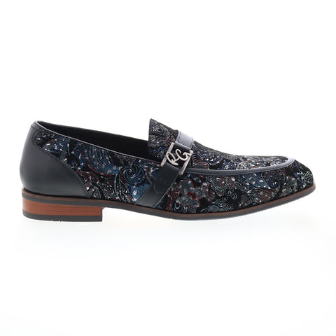 Robert Graham Funsters RG5779S Mens Black Loafers & Slip Ons Penny Shoes