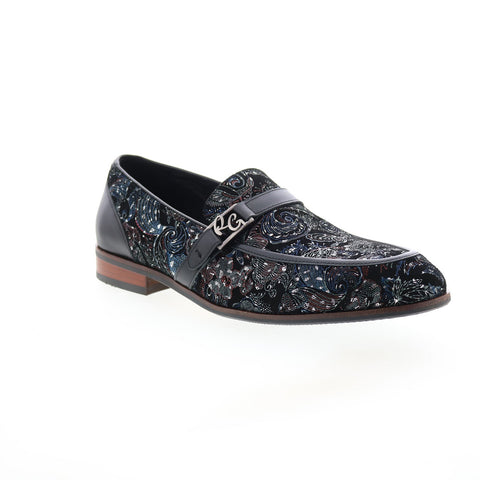 Robert Graham Funsters RG5779S Mens Black Loafers & Slip Ons Penny Shoes