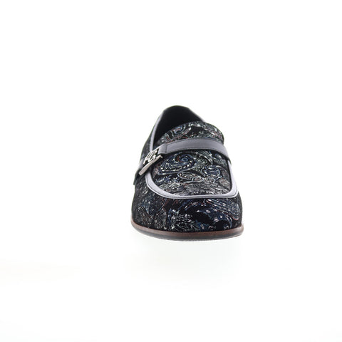 Robert Graham Funsters RG5779S Mens Black Loafers & Slip Ons Penny Shoes