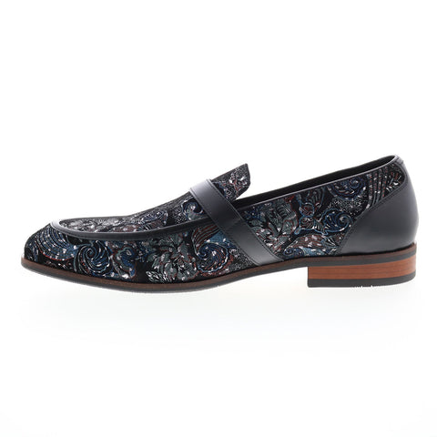 Robert Graham Funsters RG5779S Mens Black Loafers & Slip Ons Penny Shoes