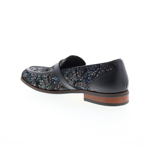Robert Graham Funsters RG5779S Mens Black Loafers & Slip Ons Penny Shoes