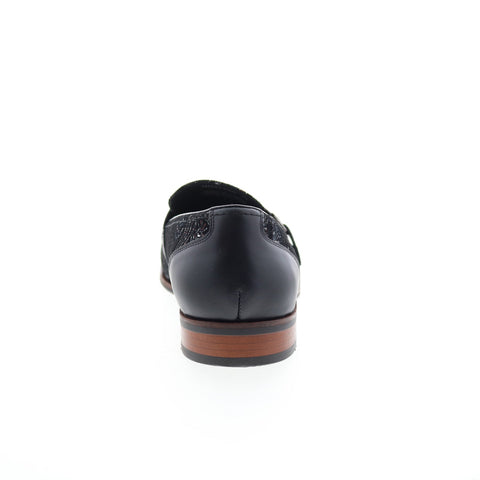 Robert Graham Funsters RG5779S Mens Black Loafers & Slip Ons Penny Shoes