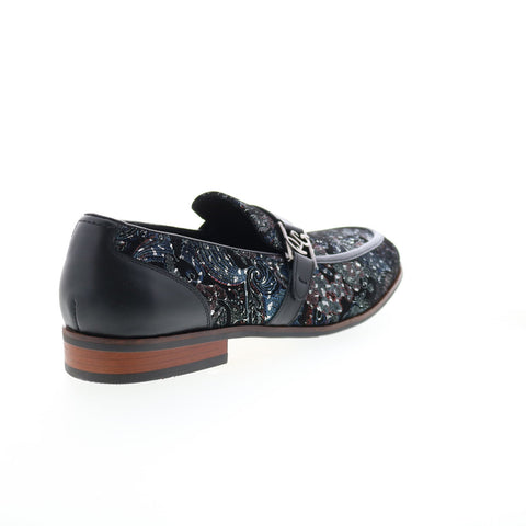 Robert Graham Funsters RG5779S Mens Black Loafers & Slip Ons Penny Shoes