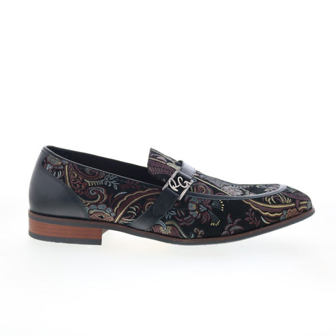 Robert Graham Gaga RG5780S Mens Black Nubuck Loafers & Slip Ons Casual Shoes