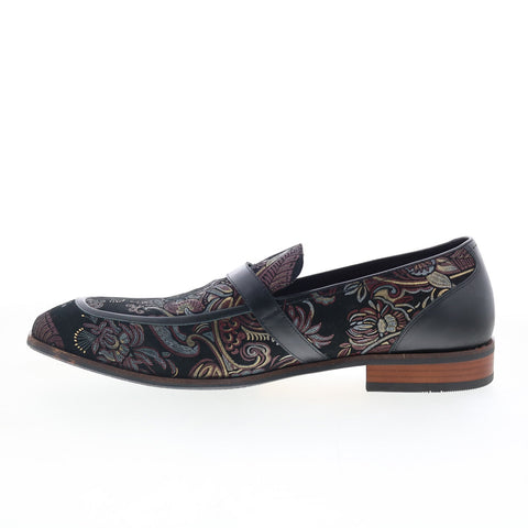 Robert Graham Gaga RG5780S Mens Black Nubuck Loafers & Slip Ons Casual Shoes