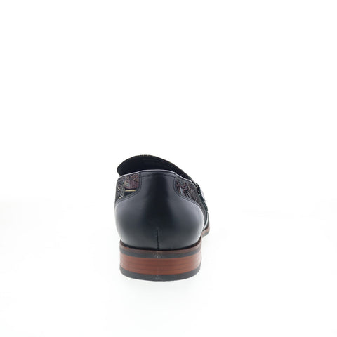 Robert Graham Gaga RG5780S Mens Black Nubuck Loafers & Slip Ons Casual Shoes