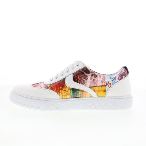 Robert Graham Luxe RG5796L Mens White Leather Lifestyle Sneakers Shoes