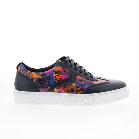 Robert Graham Marquee RG5797L Mens Black Leather Lifestyle Sneakers Shoes