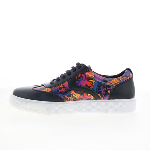 Robert Graham Marquee RG5797L Mens Black Leather Lifestyle Sneakers Shoes