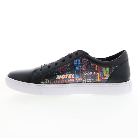 Robert Graham Maxs RG5798L Mens Black Leather Lifestyle Sneakers Shoes
