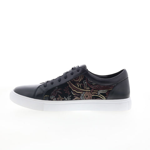 Robert Graham Old Fashion RG5801L Mens Black Leather Lifestyle Sneakers Shoes