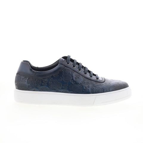 Robert Graham Paradise RG5803L Mens Blue Leather Lifestyle Sneakers Shoes