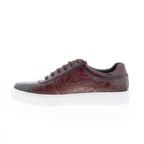 Robert Graham Paradise RG5803L Mens Burgundy Leather Lifestyle Sneakers Shoes