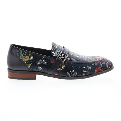 Robert Graham Retro RG5812S Mens Black Loafers & Slip Ons Penny Shoes