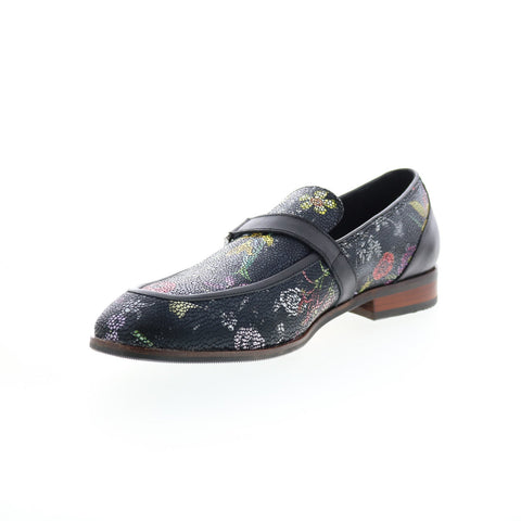 Robert Graham Retro RG5812S Mens Black Loafers & Slip Ons Penny Shoes