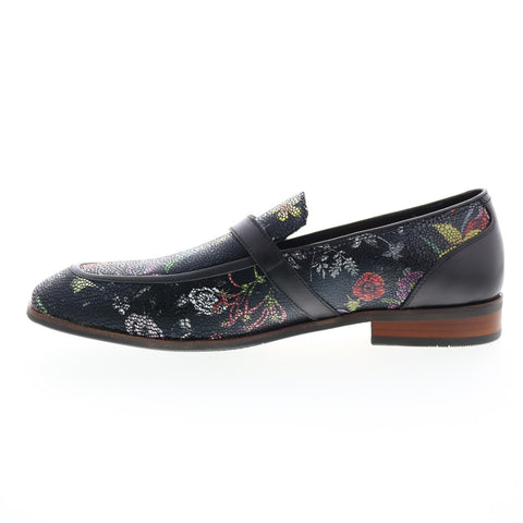 Robert Graham Retro RG5812S Mens Black Loafers & Slip Ons Penny Shoes
