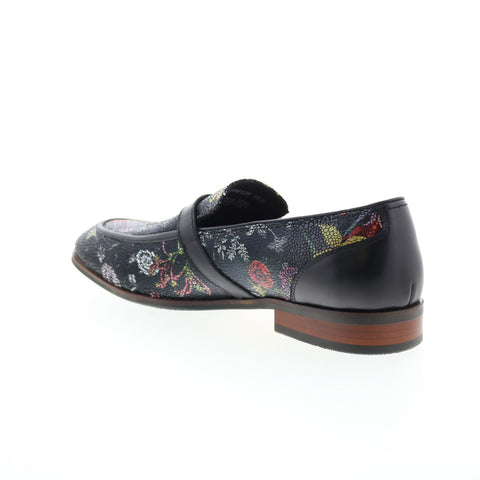 Robert Graham Retro RG5812S Mens Black Loafers & Slip Ons Penny Shoes