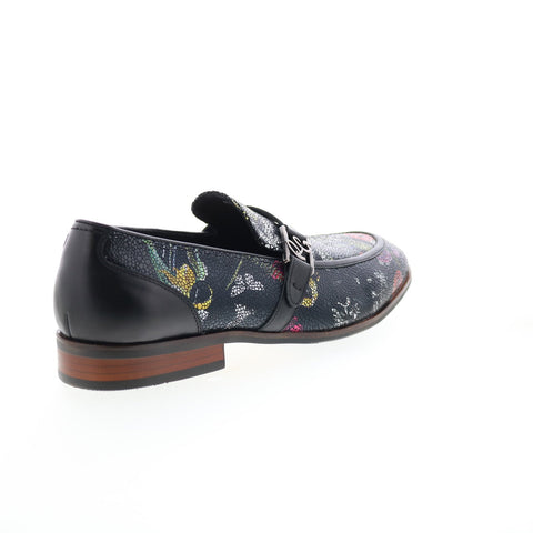 Robert Graham Retro RG5812S Mens Black Loafers & Slip Ons Penny Shoes