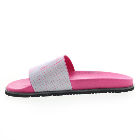 Robert Graham Sherry RG5818F Mens Pink Leather Slip On Slides Sandals Shoes