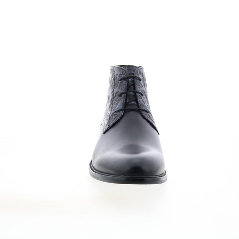 Robert Graham Stinger RG5821B Mens Black Leather Lace Up Casual Dress Boots 