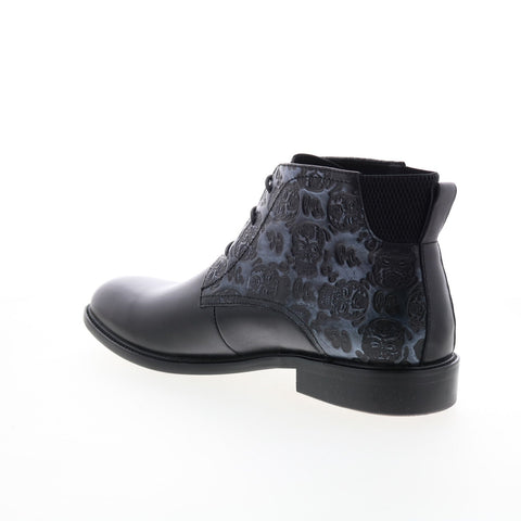 Robert Graham Stinger RG5821B Mens Black Leather Lace Up Casual Dress Boots 
