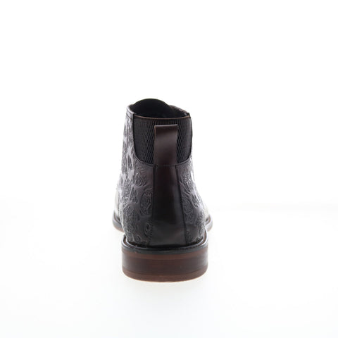 Robert Graham Stinger RG5821B Mens Brown Leather Lace Up Casual Dress Boots