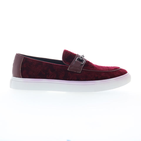 Robert Graham Thrower RG5833S Mens Burgundy Loafers & Slip Ons Casual Shoes