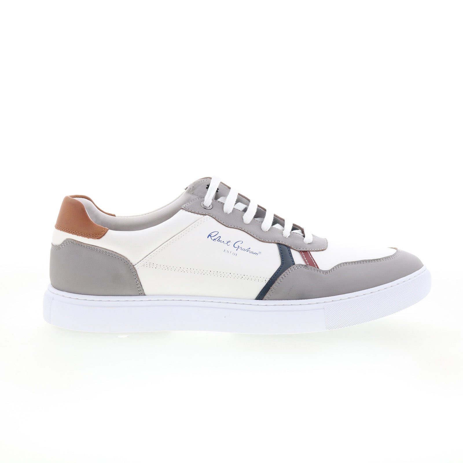 Robert Graham Sheeler Men\'s Leather Sneaker Casual Shoes RGL5205 Size 10 Robert Graham Shoes for Men for sale | eBay main image 3