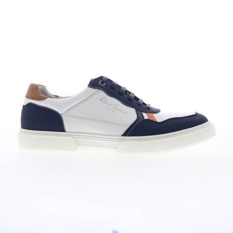 Robert Graham Fawcett RG5845L Mens Blue Leather Lifestyle Sneakers Shoes