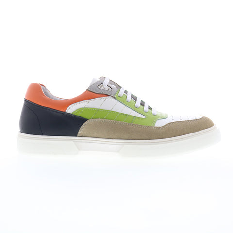 Robert Graham Fez RG5846L Mens Beige Leather Lifestyle Sneakers Shoes