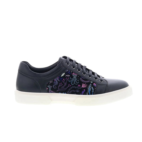 Robert Graham Speilberg RG5850L Mens Black Leather Lifestyle Sneakers Shoes