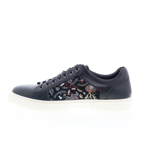 Robert Graham Spicoli RG5851L Mens Black Leather Lifestyle Sneakers Shoes