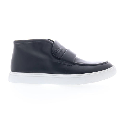 Robert Graham Damat RG5857S Mens Black Leather Lifestyle Sneakers Shoes