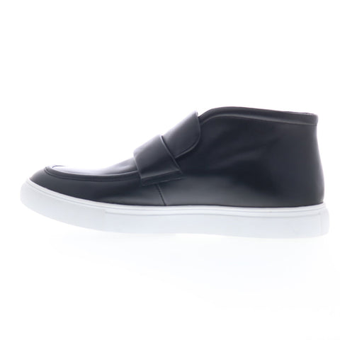 Robert Graham Damat RG5857S Mens Black Leather Lifestyle Sneakers Shoes