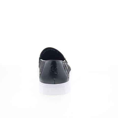Robert Graham Yeni RG5861S Mens Black Leather Casual Loafers Shoes