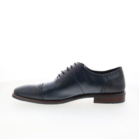 Robert Graham Sarentino RG5876C Mens Blue Oxfords & Lace Ups Cap Toe Shoes