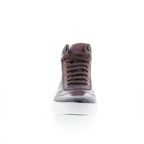 Robert Graham Taino RG5879H Mens Brown Leather Lifestyle Sneakers Shoes