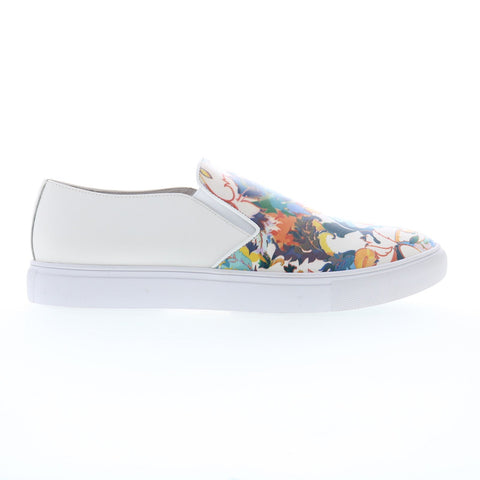 Robert Graham Dante RG5881S Mens White Leather Lifestyle Sneakers Shoes