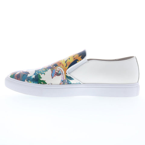 Robert Graham Dante RG5881S Mens White Leather Lifestyle Sneakers Shoes