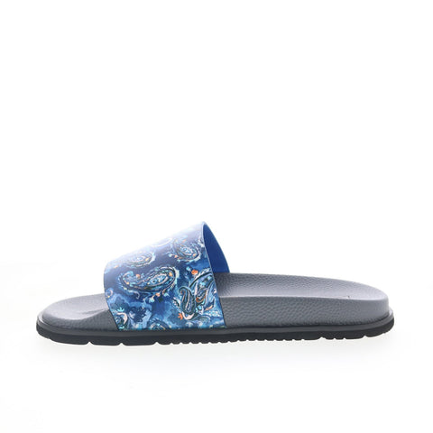 Robert Graham Nucci RG5887F Mens Gray Synthetic Slip On Slides Sandals Shoes